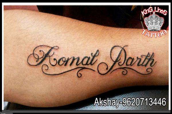 Akshay Name Tattoo Design on Hand Chase and Neck Best Images  StarBijay
