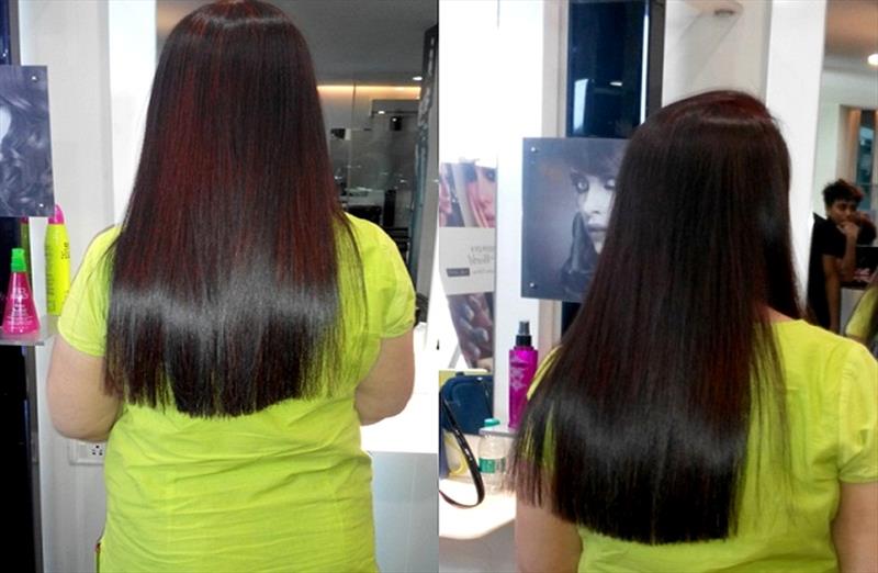 66% off on Schwarzkopf Hair Rebonding (for any length & free hair cut) @  PD's Beauty Salon - Delhi Deal
