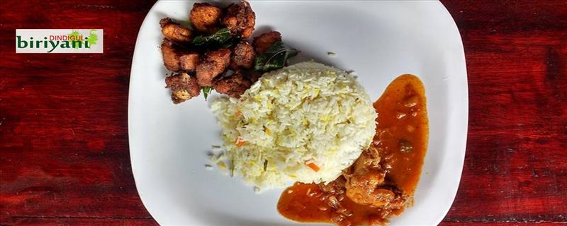 Ghee Rice, Chicken Curry and Chicken Kondattam Combo