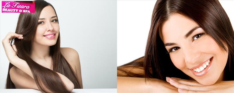 L'Oreal / Matrix Hair Straightening/Rebonding (medium length) + Normal Hair Cut + Eyebrows