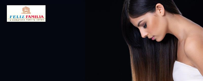 L' Oreal's X-Tenso Hair Smoothening (medium length) + Hair Cut + Manicure